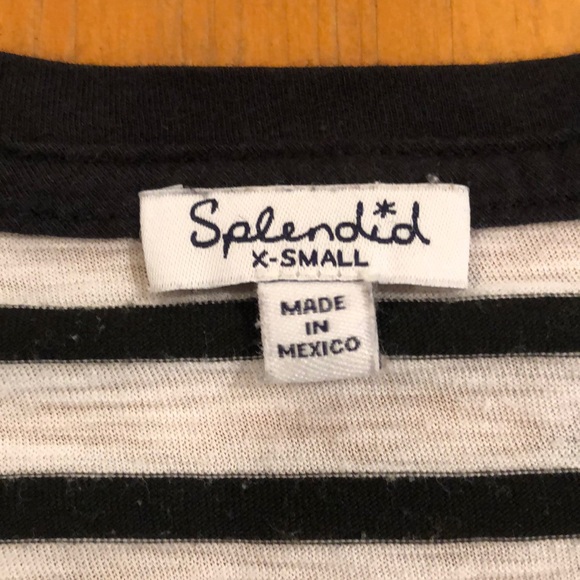 Splendid black and white striped tshirt! - Picture 2 of 4